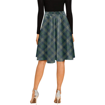 Kennedy Modern Tartan Melete Pleated Midi Skirt