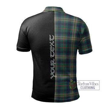 Kennedy Modern Tartan Polo Shirt with Family Crest and Half Of Me Style