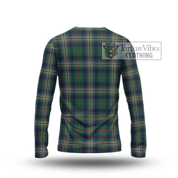 Kennedy Modern Tartan Long Sleeve T-Shirt with Family Crest DNA In Me Style