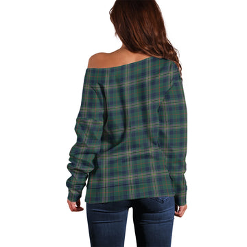 Kennedy Modern Tartan Off Shoulder Women Sweater