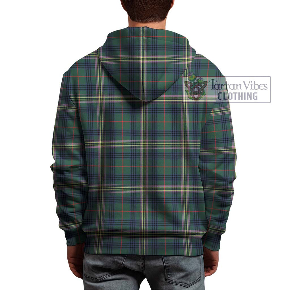 Kennedy Modern Tartan Hoodie with Family Crest DNA In Me Style - Tartanvibesclothing Shop