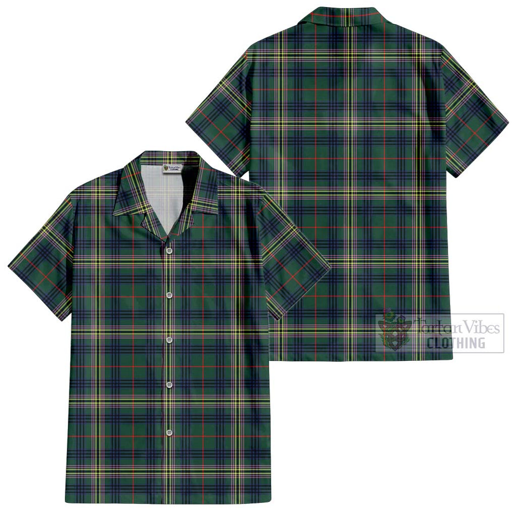 Kennedy Modern Tartan Cotton Hawaiian Shirt Kid - Tartanvibesclothing Shop