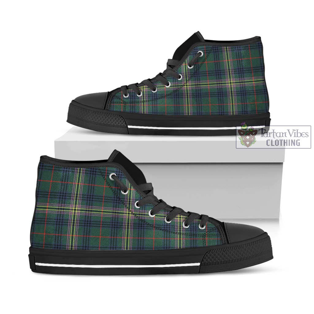 Tartan Vibes Clothing Kennedy Modern Tartan High Top Shoes