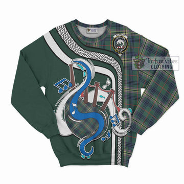 Kennedy Modern Tartan Sweatshirt with Epic Bagpipe Style