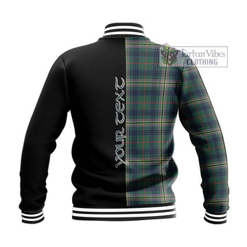 Kennedy Modern Tartan Baseball Jacket with Family Crest and Half Of Me Style