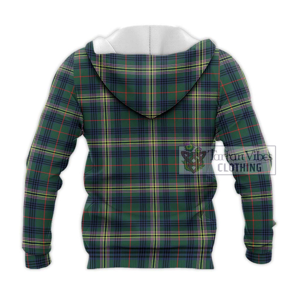 Kennedy Modern Tartan Knitted Hoodie with Family Crest DNA In Me Style - Tartanvibesclothing Shop