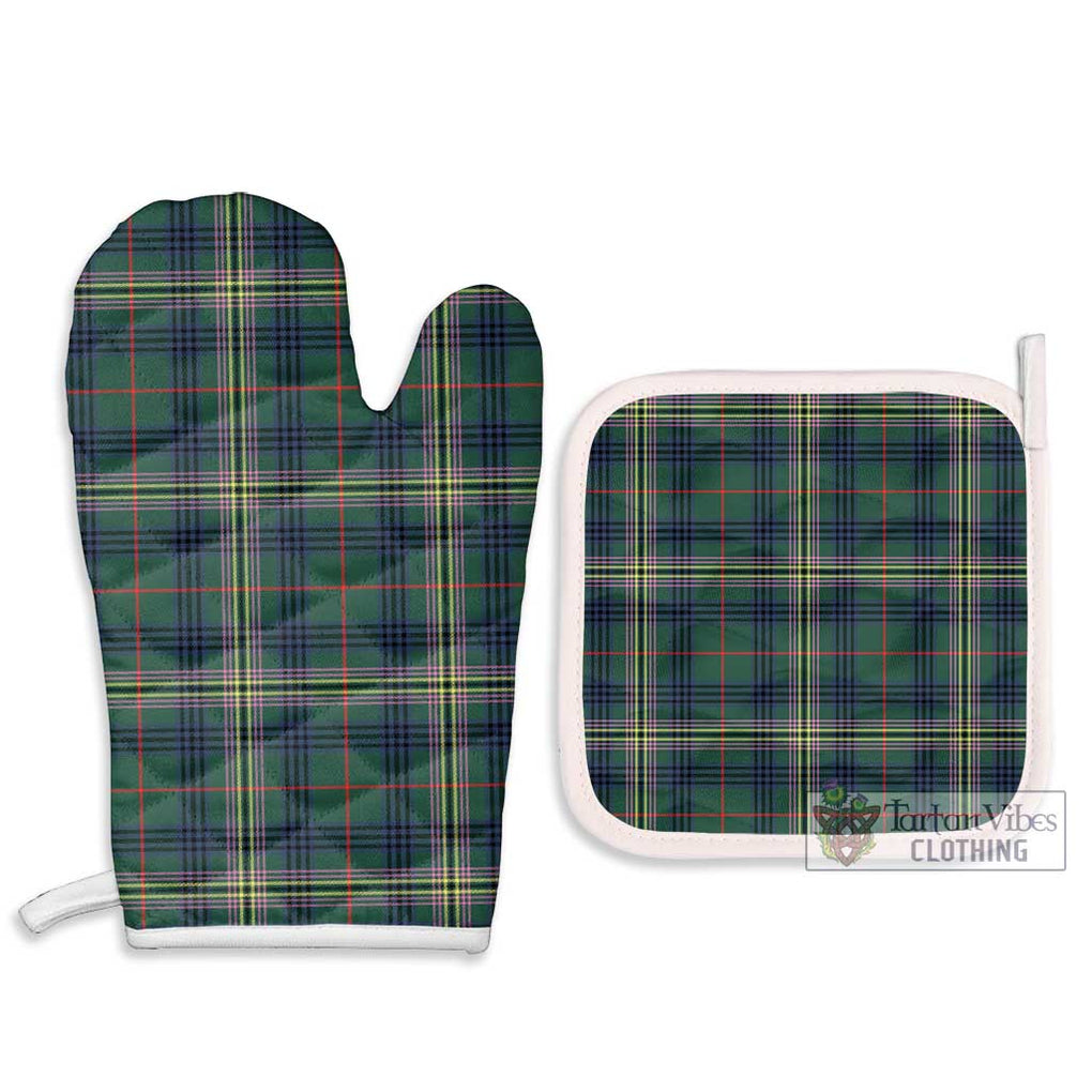 Kennedy Modern Tartan Combo Oven Mitt & Pot-Holder Combo 1 Oven Mitt & 2 Pot-Holder White - Tartan Vibes Clothing