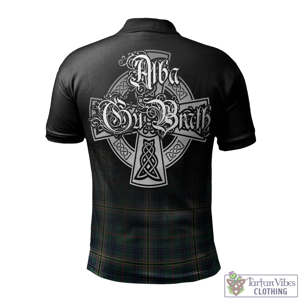 Tartan Vibes Clothing Kennedy Modern Tartan Polo Shirt Featuring Alba Gu Brath Family Crest Celtic Inspired