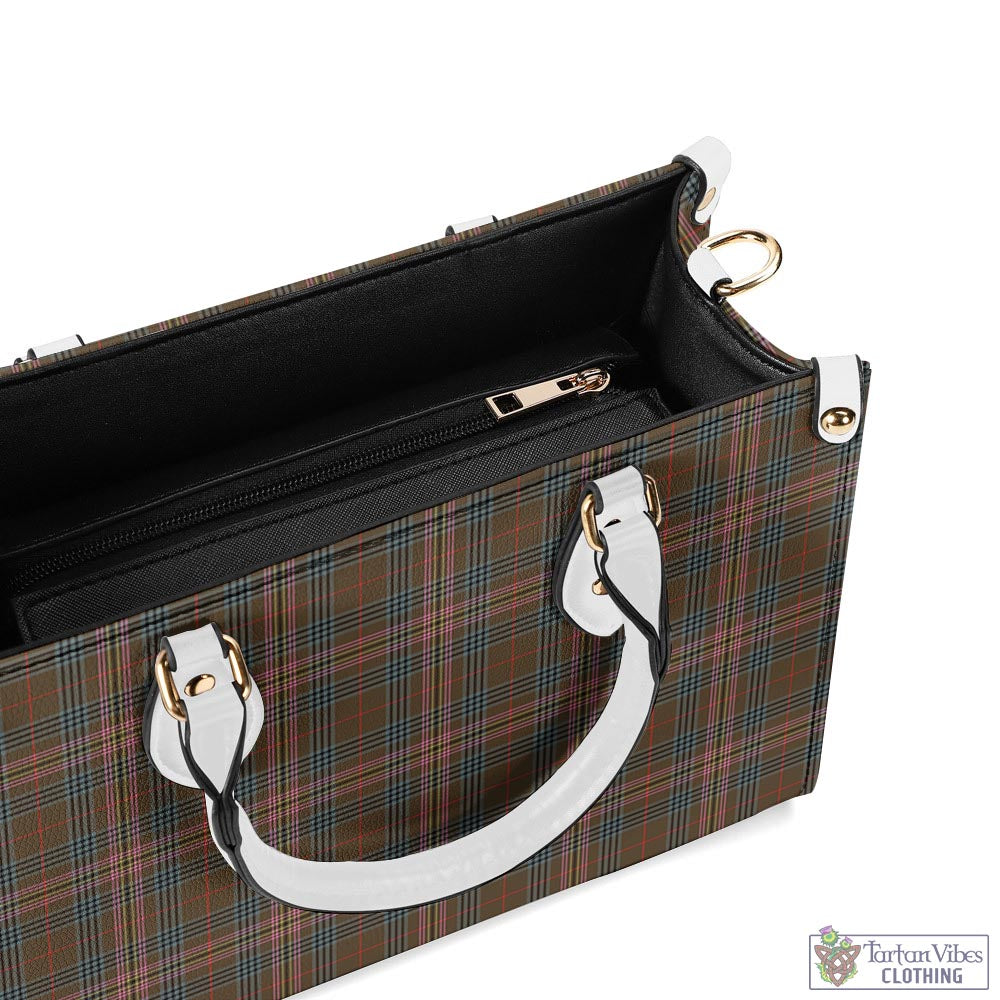 Tartan Vibes Clothing Kennedy Weathered Tartan Luxury Leather Handbags