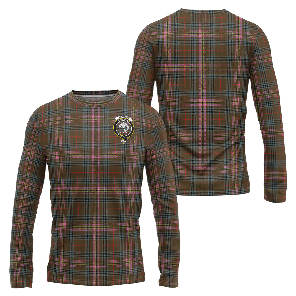 kennedy-weathered-tartan-long-sleeve-t-shirt-with-family-crest