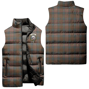 Kennedy Weathered Tartan Sleeveless Puffer Jacket with Family Crest