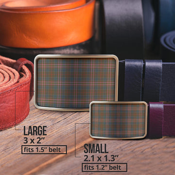 Kennedy Weathered Tartan Belt Buckles