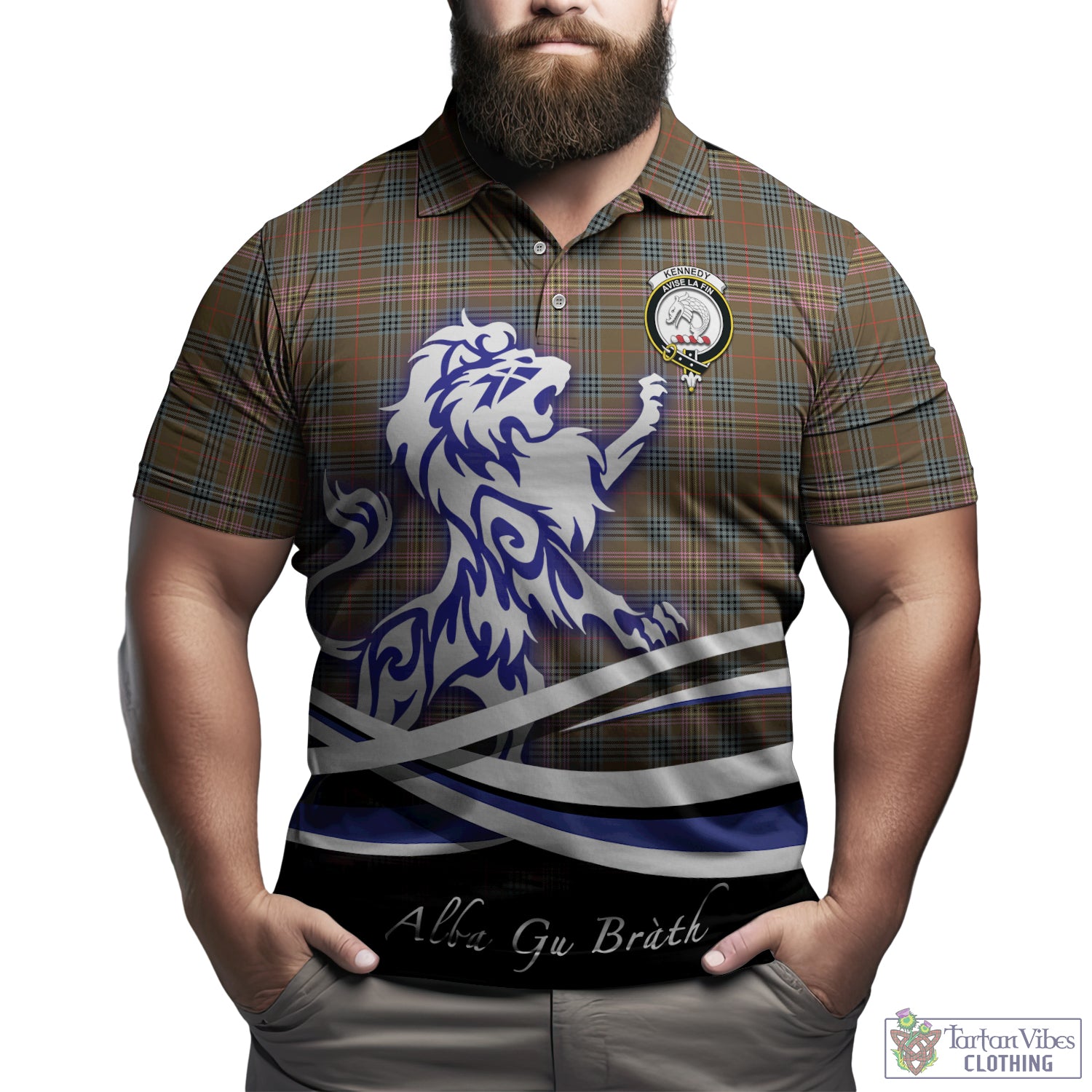 kennedy-weathered-tartan-polo-shirt-with-alba-gu-brath-regal-lion-emblem