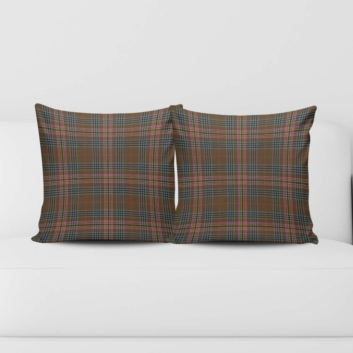 Kennedy Weathered Tartan Pillow Cover Square Pillow Cover - Tartanvibesclothing