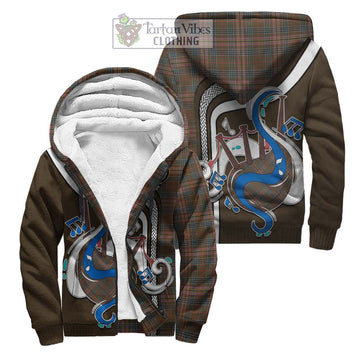 Kennedy Weathered Tartan Sherpa Hoodie with Epic Bagpipe Style