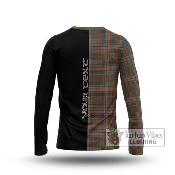 Kennedy Weathered Tartan Long Sleeve T-Shirt with Family Crest and Half Of Me Style