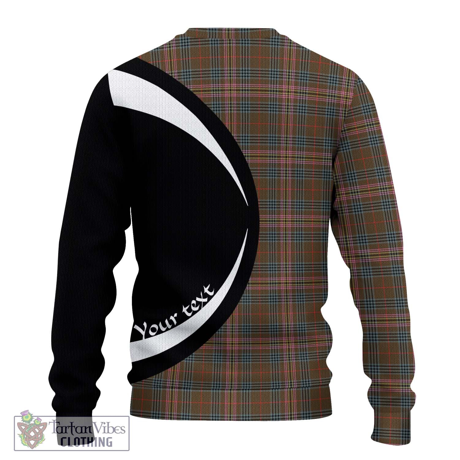 Kennedy Weathered Tartan Ugly Sweater with Family Crest Circle Style - Tartan Vibes Clothing