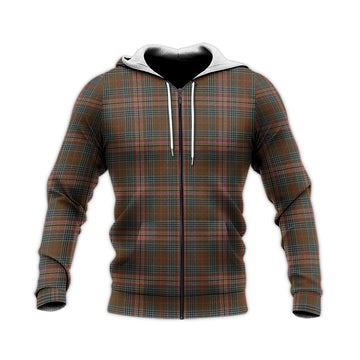 Kennedy Weathered Tartan Knitted Hoodie