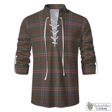 Kennedy Weathered Tartan Men's Scottish Traditional Jacobite Ghillie Kilt Shirt