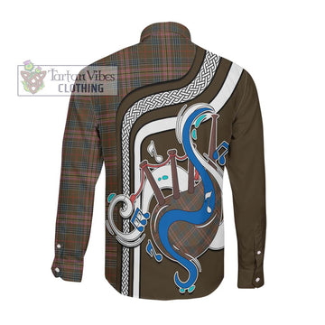 Kennedy Weathered Tartan Long Sleeve Button Shirt with Epic Bagpipe Style