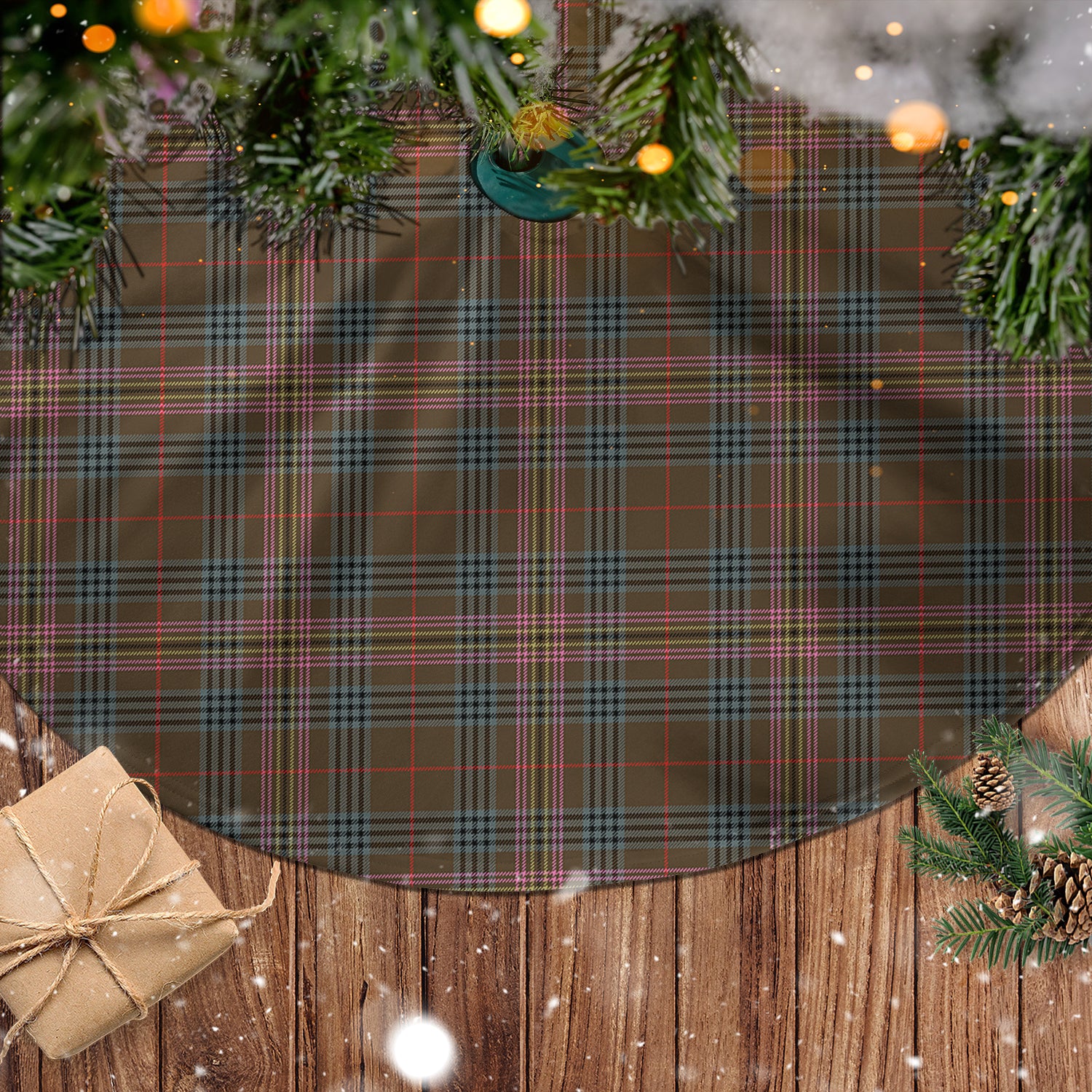 Kennedy Weathered Tartan Christmas Tree Skirt - Tartanvibesclothing