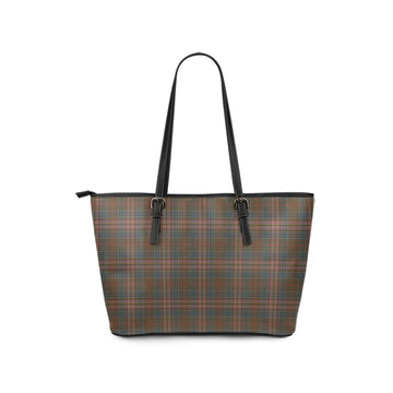 Kennedy Weathered Tartan Leather Tote Bag