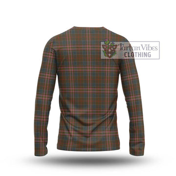 Kennedy Weathered Tartan Long Sleeve T-Shirt with Family Crest DNA In Me Style