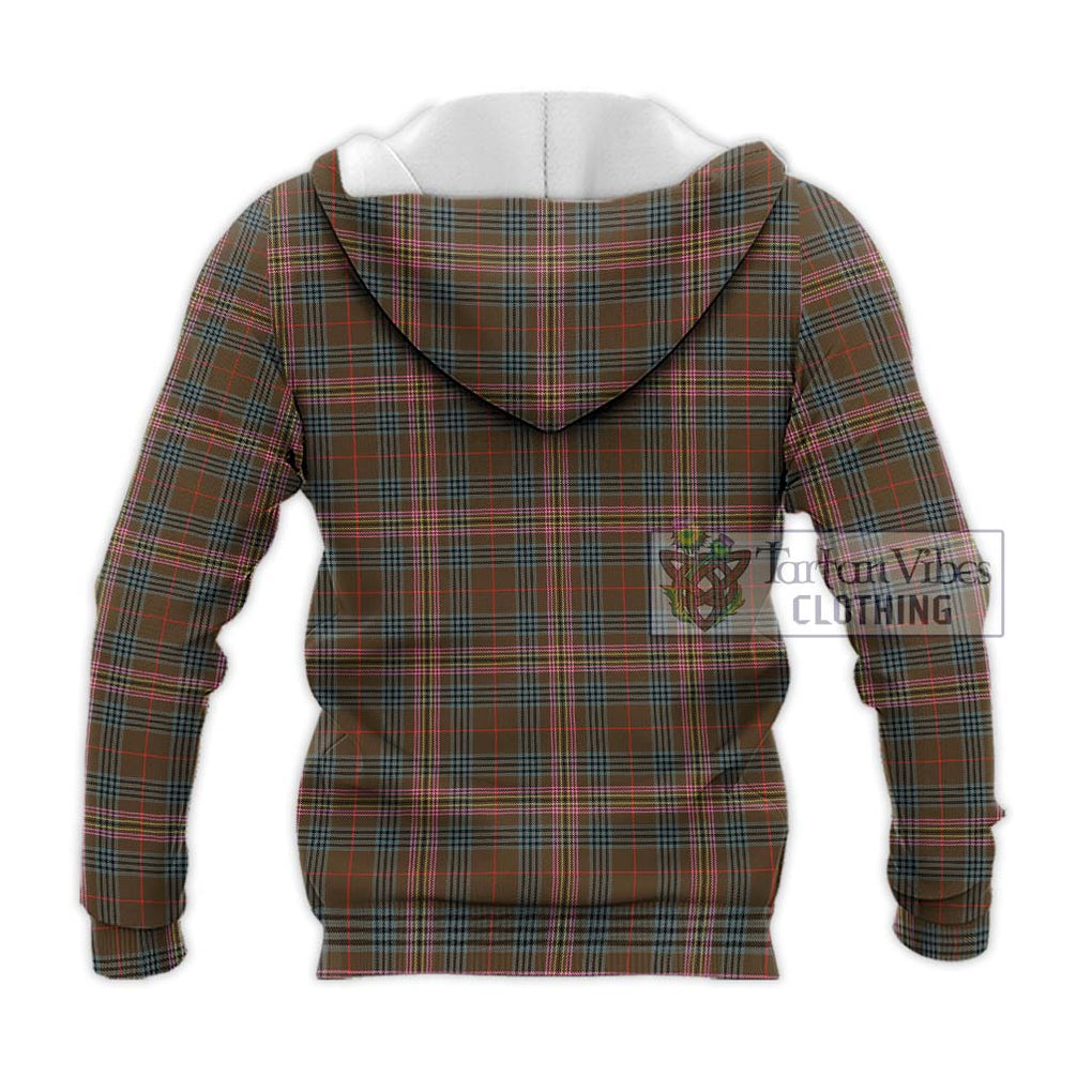 Kennedy Weathered Tartan Knitted Hoodie with Family Crest DNA In Me Style - Tartanvibesclothing Shop