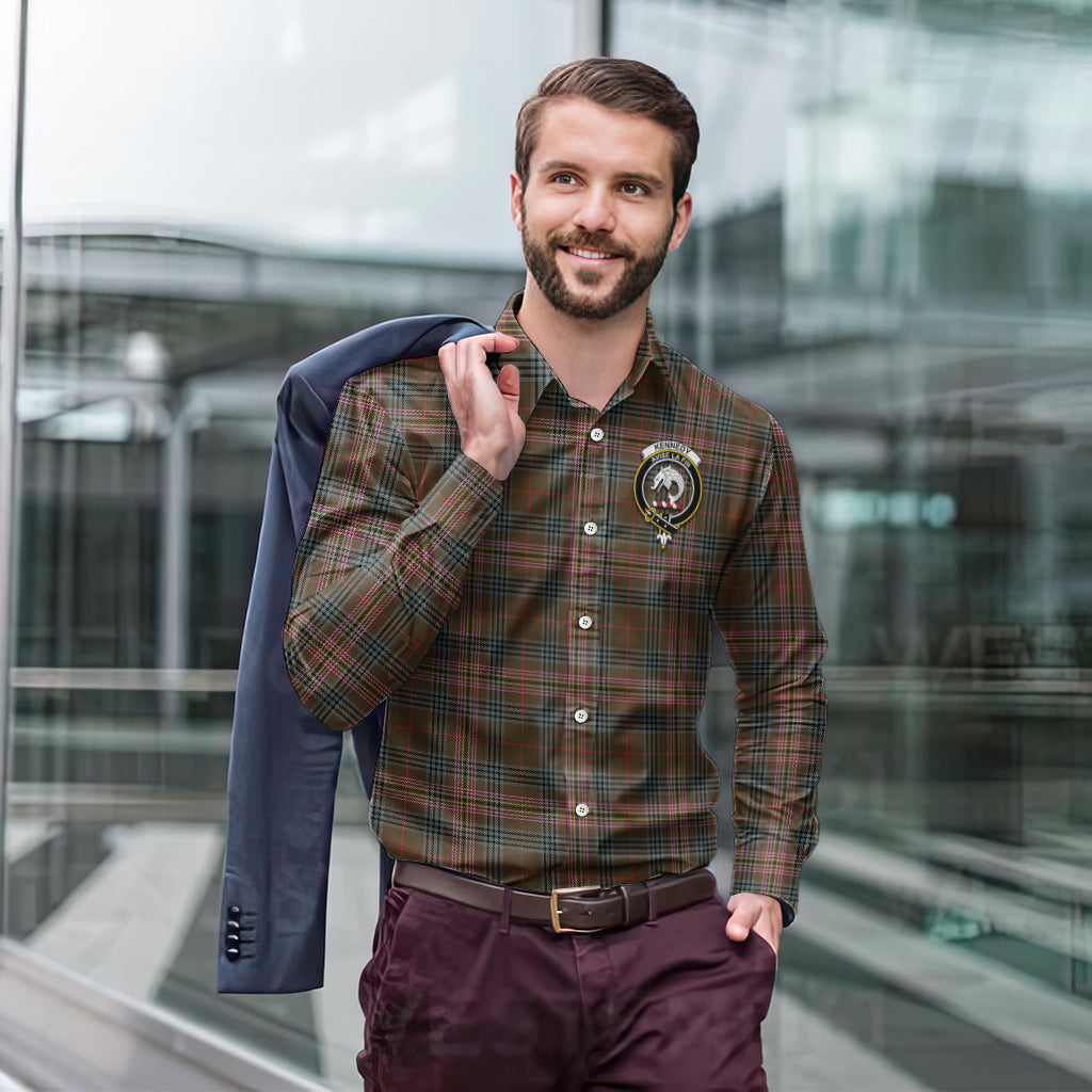 kennedy-weathered-tartan-long-sleeve-button-up-shirt-with-family-crest