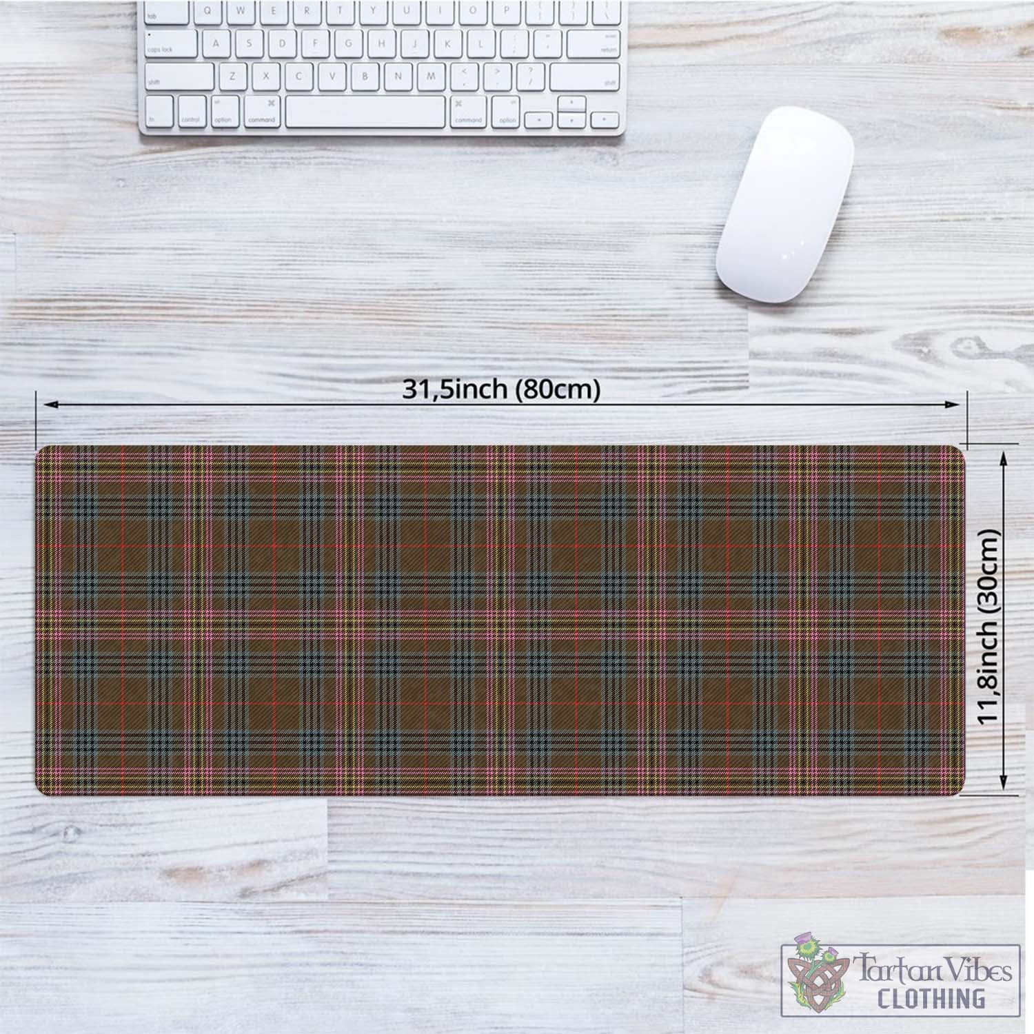 Tartan Vibes Clothing Kennedy Weathered Tartan Mouse Pad