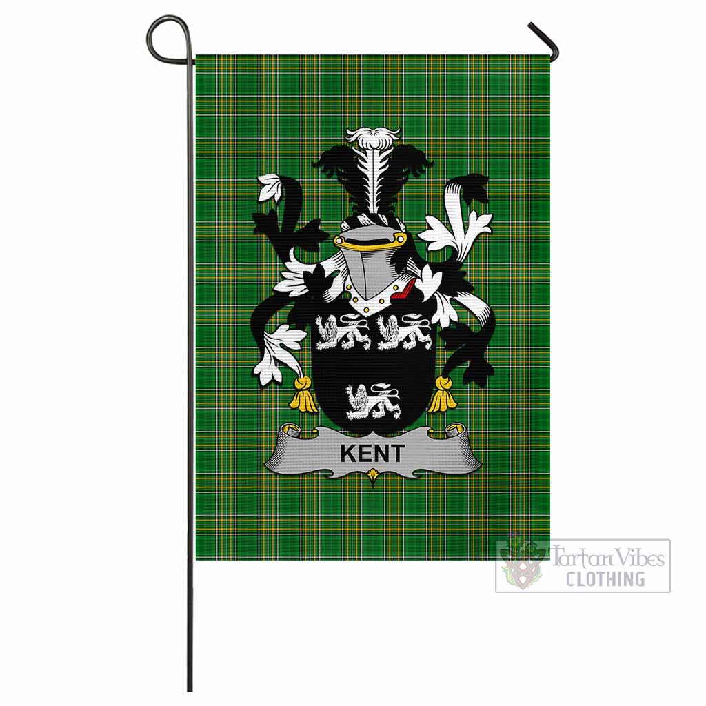 Tartan Vibes Clothing Kent Irish Clan Flag with Coat of Arms