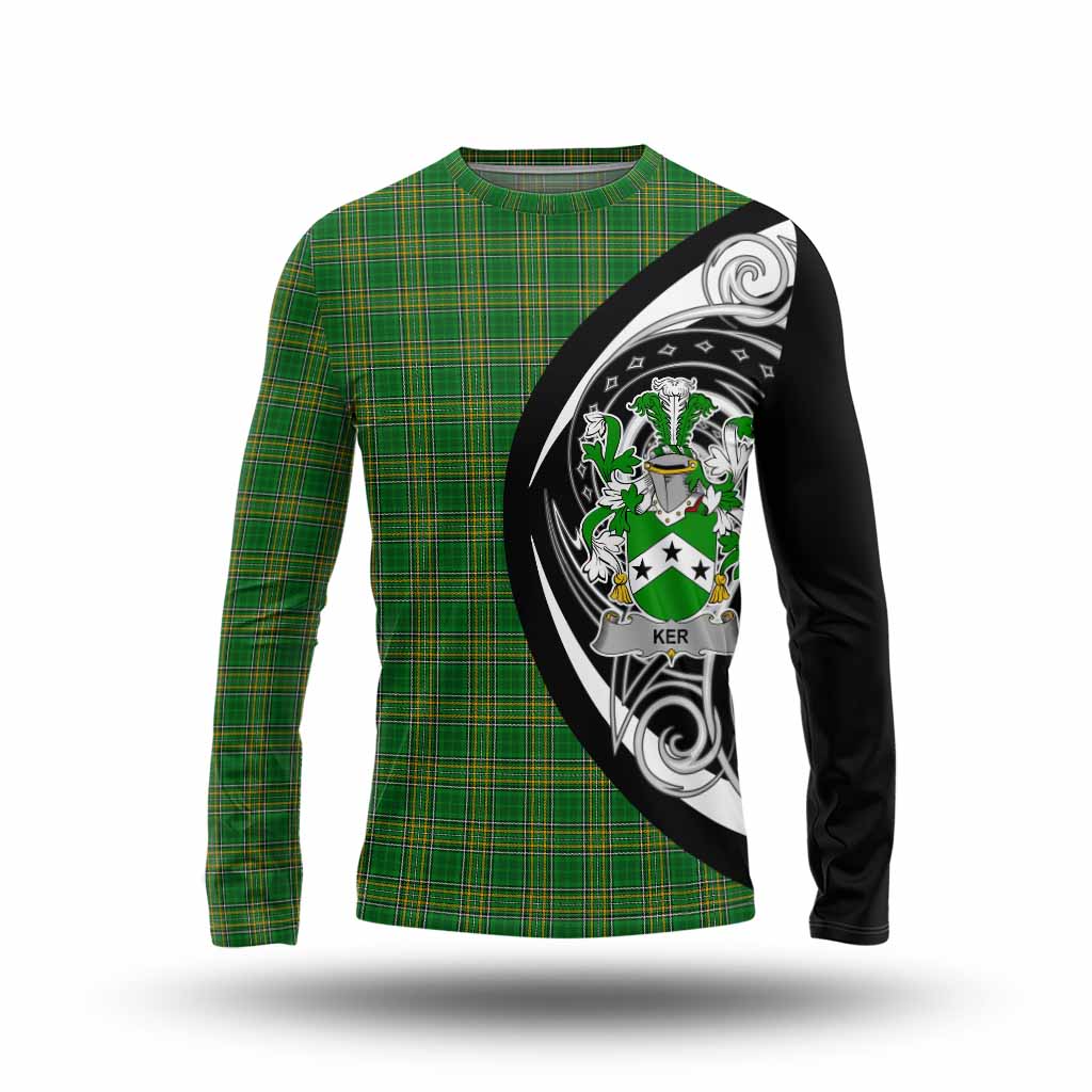 Ker Irish Clan Long Sleeve T-Shirt Celtic Circle Style Unisex - Tartan Vibes Clothing