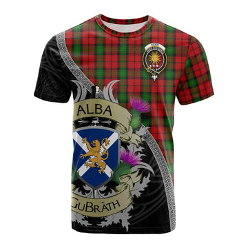 Kerr Tartan Family Crest Cotton T-shirt Lion Rampant Royal Thistle Shield Celtic Inspired Kid's Shirt - Tartan Vibes Clothing