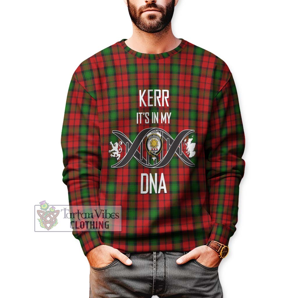 Tartan Vibes Clothing Kerr Tartan Sweatshirt with Family Crest DNA In Me Style