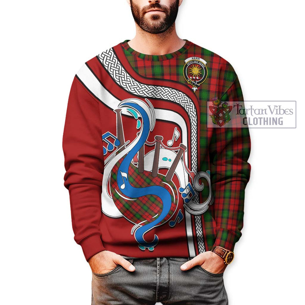 Tartan Vibes Clothing Kerr Tartan Sweatshirt with Epic Bagpipe Style