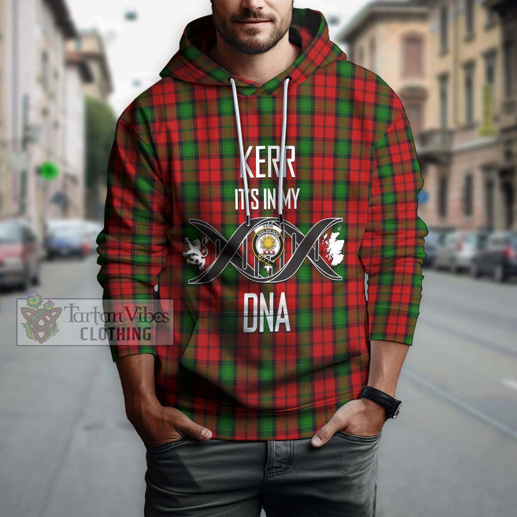 Kerr Tartan Hoodie with Family Crest DNA In Me Style Pullover Hoodie - Tartanvibesclothing Shop