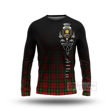 Kerr Tartan Long Sleeve T-Shirt Featuring Alba Gu Brath Family Crest Celtic Inspired