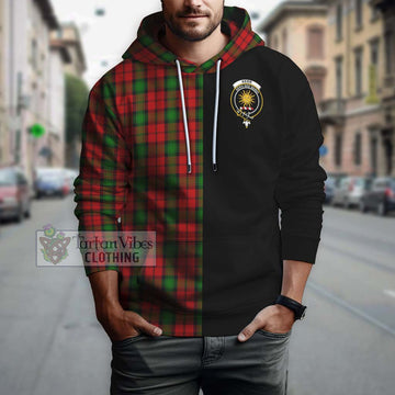 Kerr Tartan Hoodie with Family Crest and Half Of Me Style