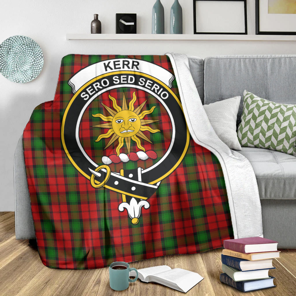 kerr-tartab-blanket-with-family-crest