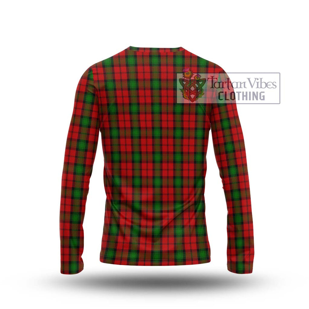 Kerr Tartan Long Sleeve T-Shirt with Family Crest DNA In Me Style - Tartanvibesclothing Shop