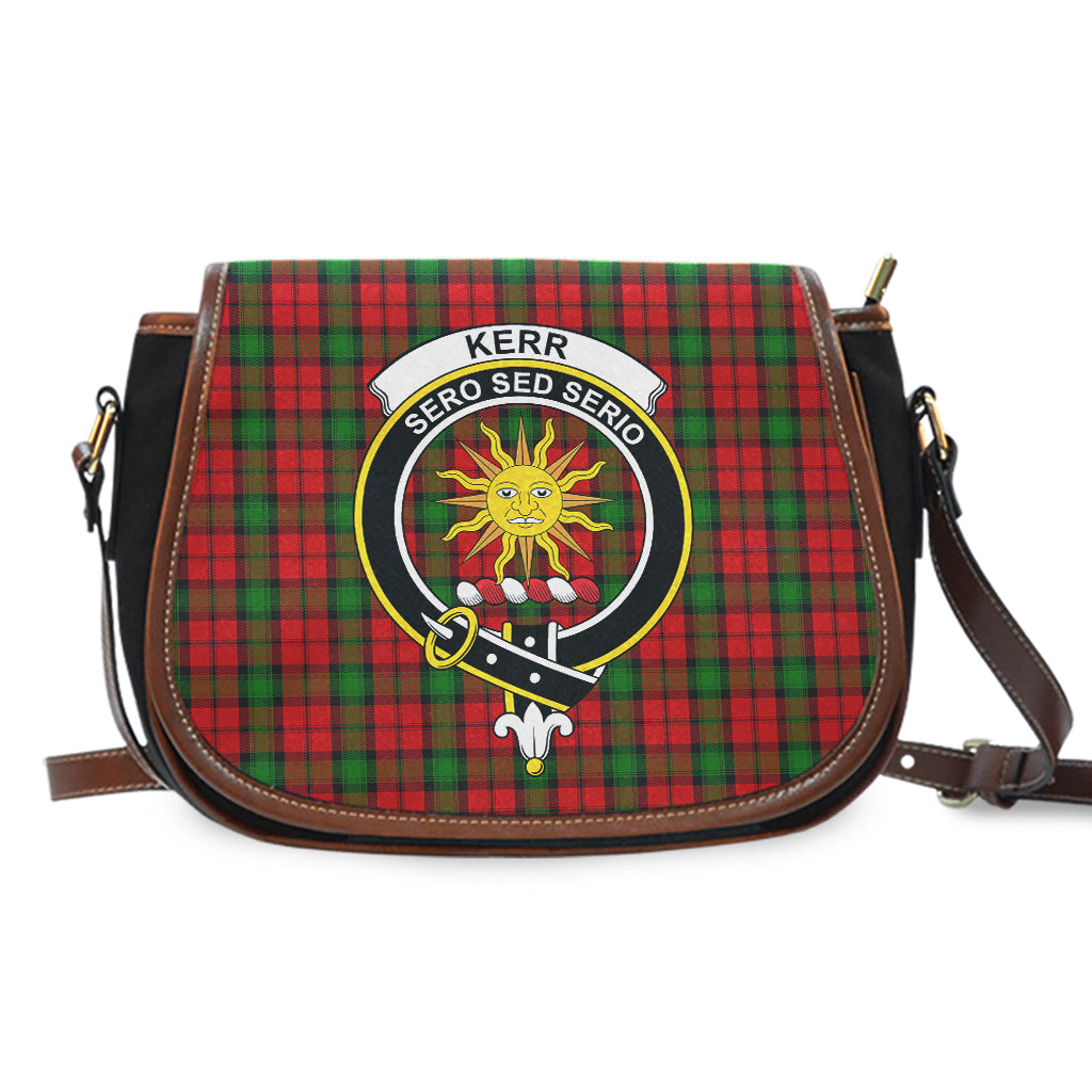 Kerr Tartan Saddle Bag with Family Crest - Tartan Vibes Clothing