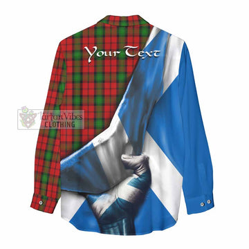 Kerr Tartan Women's Casual Shirt with Family Crest Scotland Patriotic Style