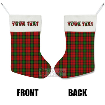 Kerr Tartan Christmas Stocking with Personalized Text