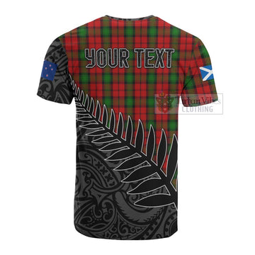 Kerr Crest Tartan Cotton T-shirt with New Zealand Silver Fern Half Style