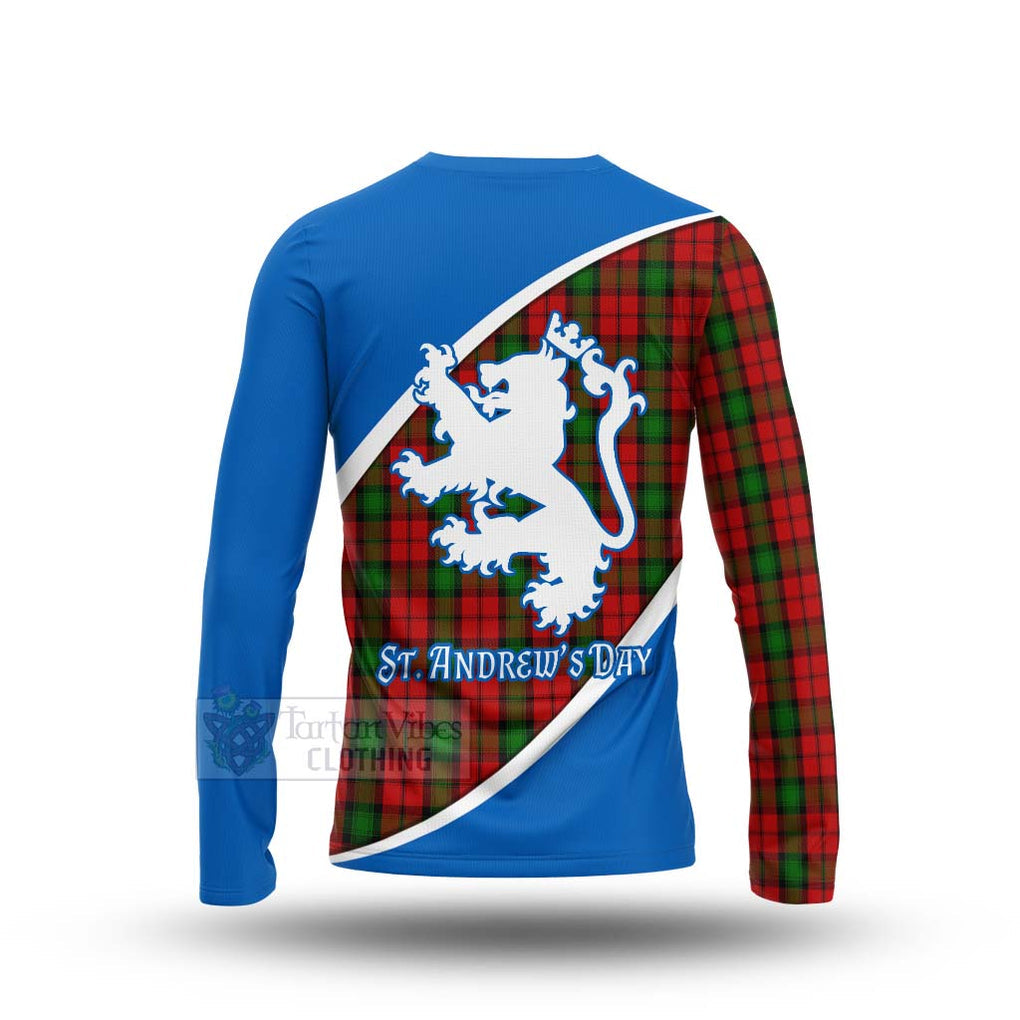 Tartan Vibes Clothing Kerr Family Crest Tartan Long Sleeve T-Shirt Celebrate Saint Andrew's Day in Style