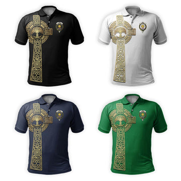 Kerr Clan Polo Shirt with Golden Celtic Tree Of Life