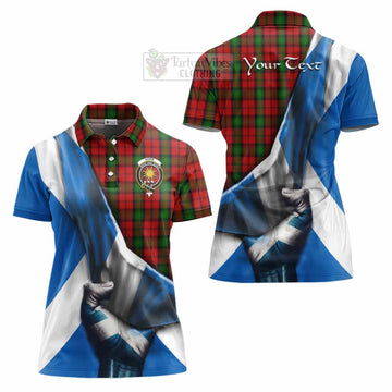 Kerr Tartan Women's Polo Shirt with Family Crest Scotland Patriotic Style