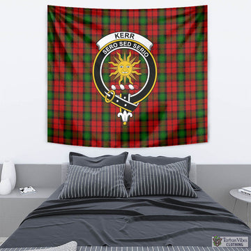 Kerr Tartan Tapestry Wall Hanging and Home Decor for Room with Family Crest