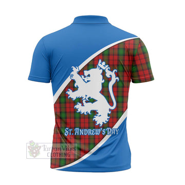 Kerr Family Crest Tartan Zipper Polo Shirt Celebrate Saint Andrew's Day in Style