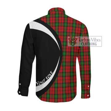 Kerr Tartan Long Sleeve Button Up with Family Crest Circle Style